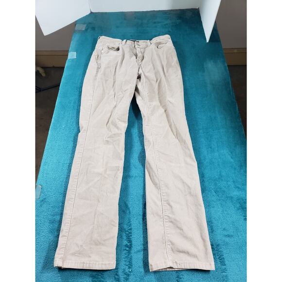 Levis 505 Jeans Sz 6 Womens Gray Pants Corduroy Stretch Mid Rise Straight - Picture 1 of 15